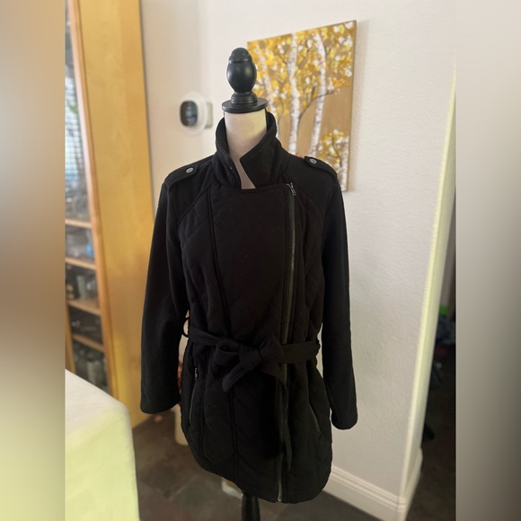 BONGO plus - soft zipper & tie closure shortcoat - Picture 3 of 12